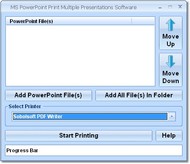 MS Powerpoint Print Multiple Presentations Software screenshot